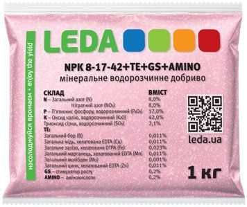 Удобрение, NPK 8-17-42 +TE+GS+AMINO, 1 кг 89940 фото
